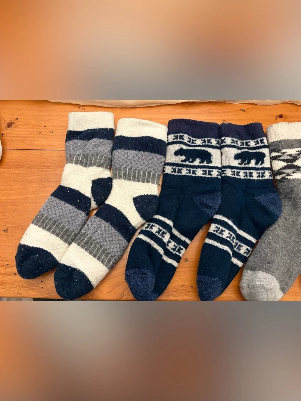 Cozy Cabin Socks - Ships as is!